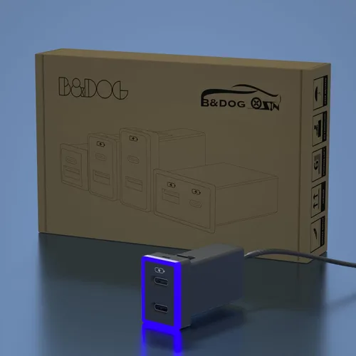 Vista 8 de Cargador de coche para Toyota USB C Dual Port Pd Tipo C Carga Azul/rojo (1.3 x 0.9 pulgadas)