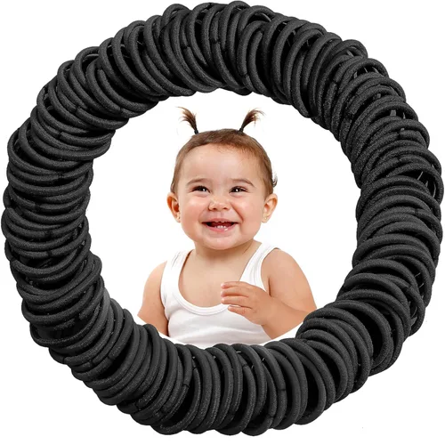 Vista 13 de 200 lazos pequeños para el cabello, lazos para el pelo de bebé 200pcs/20colors