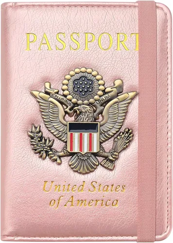 Vista 11 de Funda para pasaporte de alta calidad para viajes, con bloqueo RFID, delgada, duradera y apta para viajes, cartera para pasaporte mantiene tus