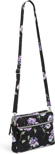Vista 2 de Vera Bradley Bolso cruzado de sarga de rendimiento para mujer con triple compartimento