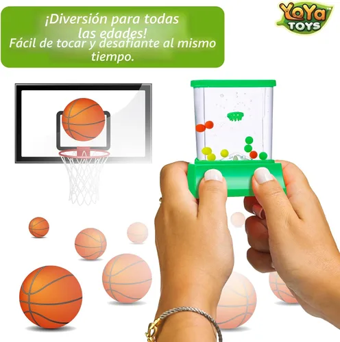 Vista 4 de YoYa Toys Aqua Rings Juego de agua de mano – Juego de 2 – Juguete de lanzamiento de anillos de agua y aro de baloncesto – Regalo para edades de 3