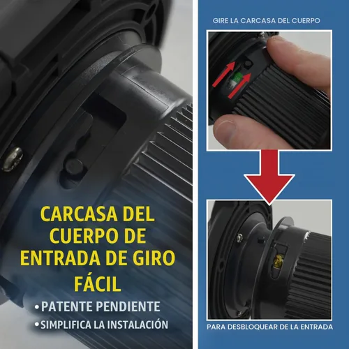 Vista 2 de Conntek 50 Amp 125/250 Volt RV Marine Power Entrada - Acero Inoxidable