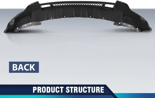 Vista 9 de PIT66 Cenefa de parachoques delantero negro inferior compatible con Jeep Grand Cherokee 2011-2013, apto para modelos con moldura cromada inferior