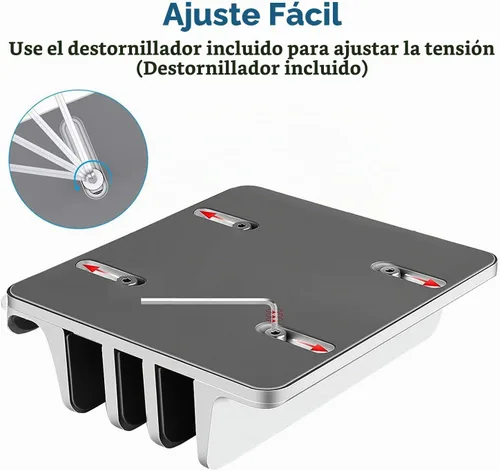 Vista 2 de Soporte vertical para laptop para escritorio [versión actualizada], soporte de escritorio de aluminio con 3 ranuras que ahorra espacio