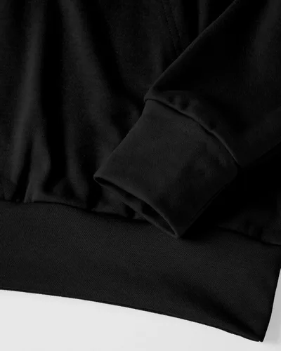 Vista 4 de Ohoo Sudadera básica con capucha para hombre, ligera, manga larga, con bolsillo tipo canguro
