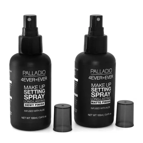 Vista 3 de Palladio 4 Ever and Ever - Spray fijador de maquillaje, larga duración, fija y asegura el maquillaje para uso durante todo el día (acabado húmedo)