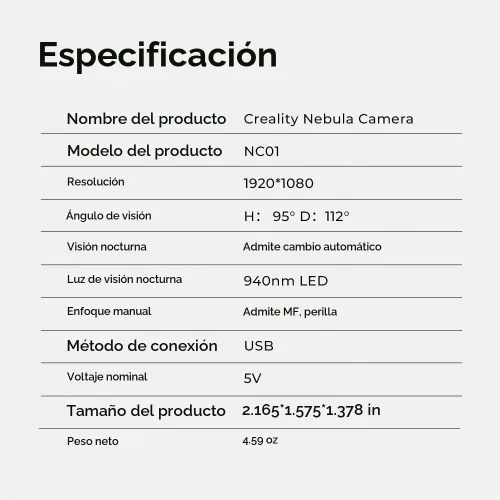 Vista 9 de Creality Cámara Oficial Nebula, Monitoreo Remoto, Conexión WiFi, Generación Automática de Video Time-Lapse, Compatible con Sonic Pad/Nebula