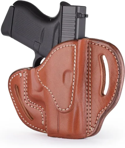 Vista 9 de 1791 Gunleather Glock 43 Funda, funda de piel para cinturón de mano derecha G43. Compatible con Glock 43 y Ruger LC9 & Ruger SR22