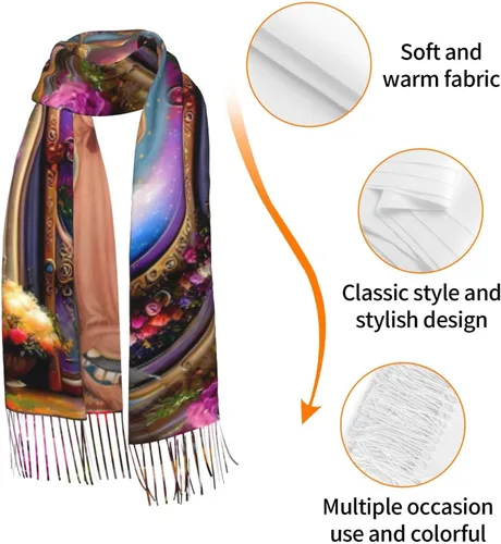 Vista 6 de Our Lady Of Guadalupe Virgin Mary Soft Cashmere - Bufandas ligeras para mujer, chales grandes y envolturas de regalo de Navidad, aA -11