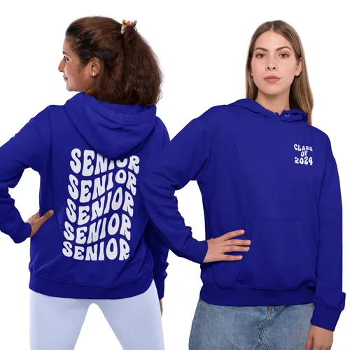 Vista 3 de Class of 2024 Senior Hoodies, Sweatshirts & TShirts for College and High School - Back to School Wear - Sizes XS to 6XL