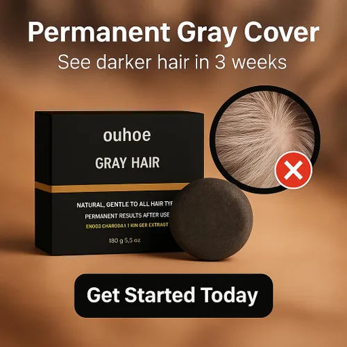 Vista 5 de Set de jabón negro herbario para el cabello, con extracto de ginseng, polvo de carbón y semilla de sésamo, aspecto oscuro natural, apoya el cabello