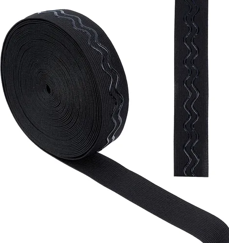 Vista 10 de GORGECRAFT Cinta elástica de silicona antideslizante de 5 yardas de 1 pulgada de ancho, banda de agarre elástica de goma, correas elásticas