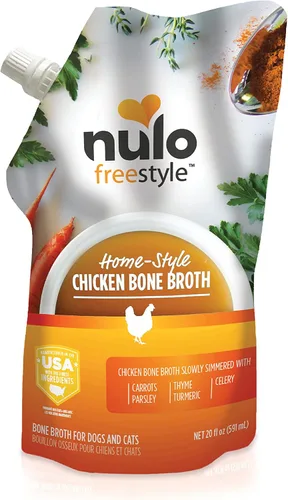 Vista 12 de Nulo Freestyle Caldo de Hueso, Complemento Premium para Comida de Perros y Gatos, con Colágeno y Sulfato de Condroitina para Ayudar a Mejorar