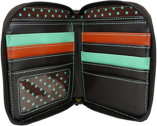 Vista 3 de CHALA Yorkshire - Cartera con cremallera, bolsa de mano, juego de regalo para amantes de los perros, Solo billetera