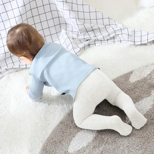 Vista 5 de Leotardos Zando suaves para niño, mallas sin costuras, de punto para bebé, cálidos, leotardos para recién nacido