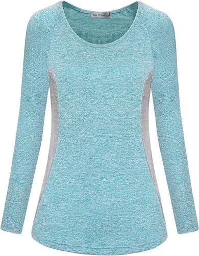 Vista 19 de MISS FORTUNE Active Wear Yoga Top Cool Dry Workout Shirt Ropa de ejercicio