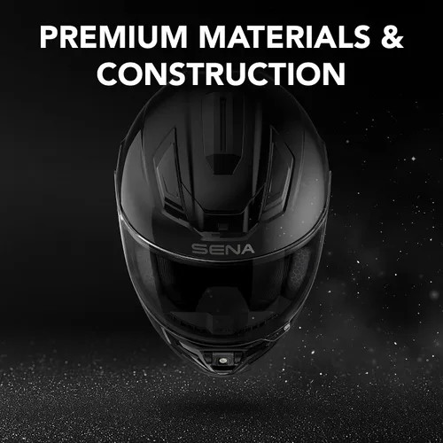 Vista 4 de Casco inteligente integral para motocicleta Sena Phantom y ANC con comunicaciones integradas, iluminación LED y sonido de segunda