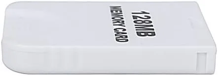 Vista 3 de Honbay - Tarjeta de memoria compatible con Wii y consola Gamecube (128 MB), color blanco