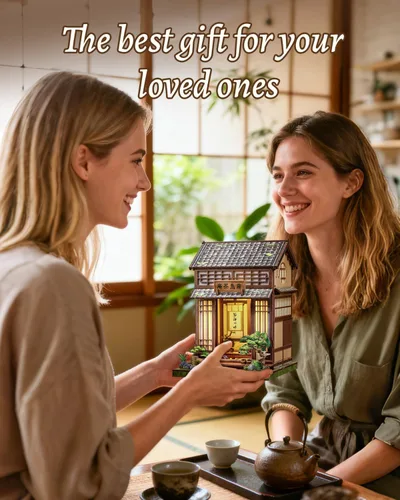 Vista 8 de Cutefun Book Nook Japón - Kit de casa en miniatura DIY para adultos, decoración de estantería, casa pequeña, rompecabezas 3D, manualidades, regalos