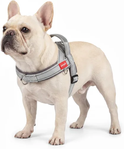 Vista 16 de Arnés para perro sin tirón con asa, chaleco reflectante ajustable Corgi, arnés para mascotas acolchado con malla de aire transpirable con clip