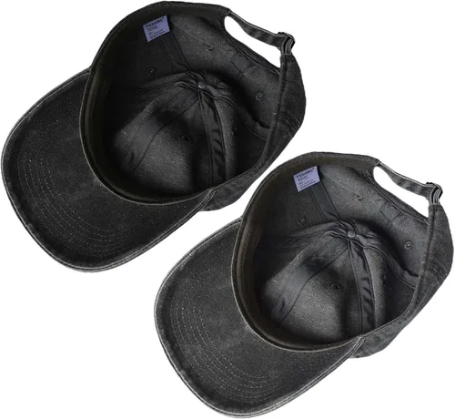 Vista 3 de TSSGBL - Gorras de béisbol ajustables de algodón lavado estilo vintage, sin estructura, de perfil bajo, desgastadas, gorra clásica para papá