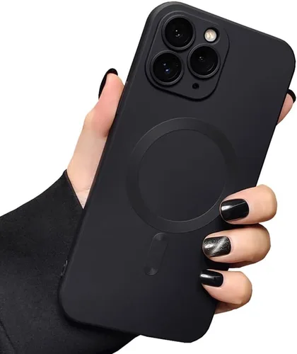 Vista 14 de Funda magnética para iPhone 11, funda de goma de silicona con protector completo de lente de cámara, duradera, delgada, a prueba de golpes, linda