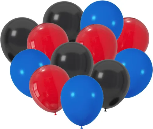 Vista 9 de 100 globos de látex de 12 pulgadas en negro y naranja, perfectos para Halloween, graduación, cumpleaños, baby shower, Acción de Gracias