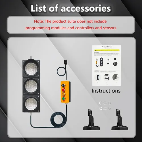 Vista 9 de 100-3 4pulg 100mm Luz de Semáforo de Parada/Circulación/Botón de Control/Lámpara LED AC 85-265V, Carcasa de PC Resistente al Agua IP65