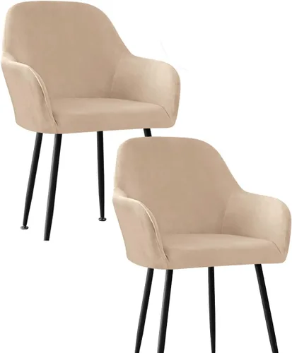 Vista 25 de Fundas protectoras de terciopelo elástico para sillas de comedor con brazos y respaldo curvado pequeño, juego de 6/4/2 para cocina, oficina, hogar