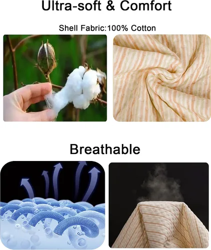 Vista 3 de Almohadilla de cama de transferencia con asas, 100% algodón, impermeable, 39×47 in Soft Cotton Comfort, Waterproof Protection, and Safer Patient