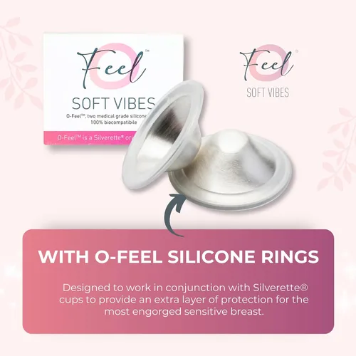 Vista 7 de Silverette® The Original Silver Nursing Cups, Nipple Covers for Breastfeeding Essentials, Pure 925 Silver Nipple Shields