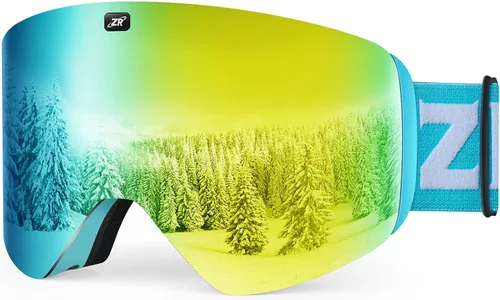 Vista 12 de ZIONOR X11 Ski Goggles Magnetic Cylindrical Snowboard Snow Goggles for Men Women
