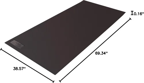 Vista 7 de FEEDBACK SPORTS Alfombrilla de entrenamiento de bicicleta Superficie antideslizante, segura para tacos de ciclismo Colocar debajo