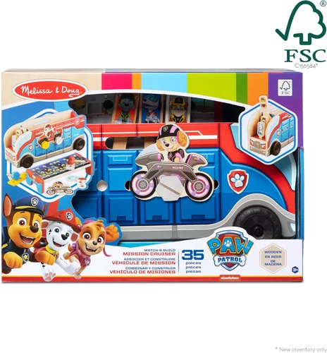 Vista 4 de Melissa & Doug PAW Patrol Match & Build Mission Cruiser - Certificado FSC