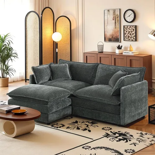 Vista 152 de SoarFlash Sofá modula, de felpilla, posición de en medio, beige