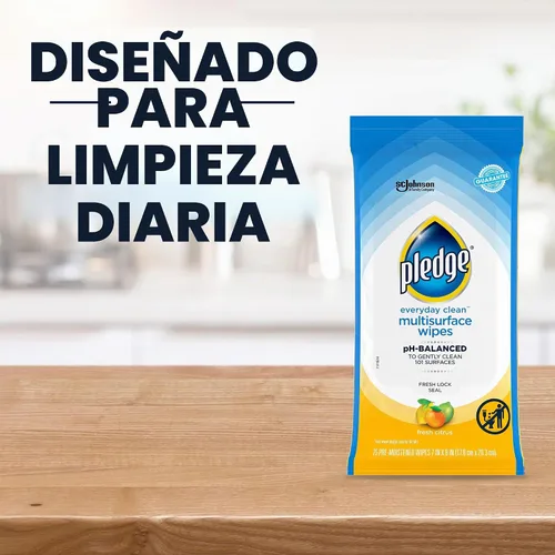 Vista 7 de Pledge Toallitas de limpieza multisuperficie equilibradas con pH