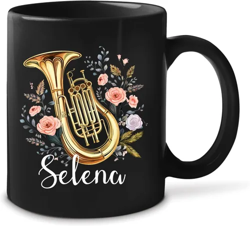Vista 16 de Taza de instrumentos personalizada 2023, amante del violín, taza de violín personalizada con nombre, regalo para violinista, taza de violín