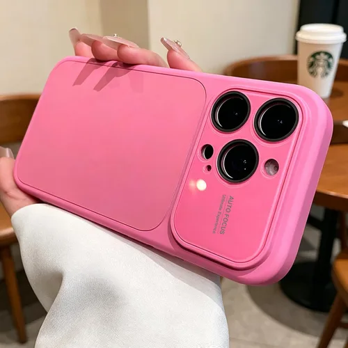 Vista 10 de Funda de silicona líquida para iPhone 17 Pro Max equipada con película protectora de lente, anticolisión suave al tacto y resistente a las manchas