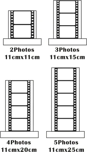 Vista 5 de Fotos de película de memoria personalizadas, decoración acrílica, marco de fotos personalizado en rollo de cámara, álbum de fotos significativo