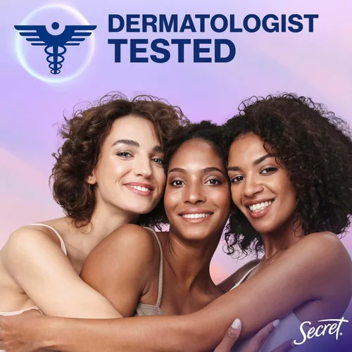 Vista 8 de Secret Desodorante para Todo el Cuerpo en Barra de Secado Rápido + Absorbe el Sudor para Mujeres, Ingredientes Naturalmente Derivados, Aroma