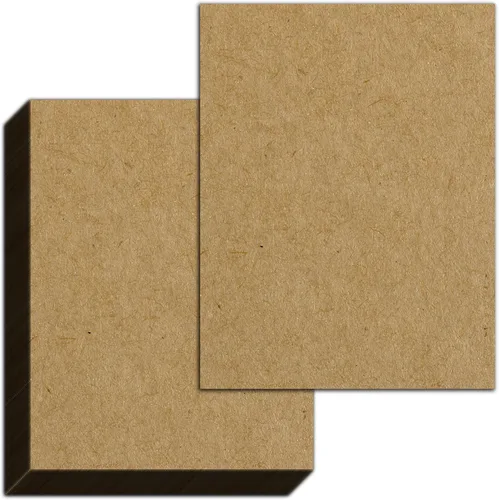 Vista 8 de 25 hojas, cartulina kraft marrón, 200 GSM (cubierta de 75 libras), 8.5 x 11 pulgadas