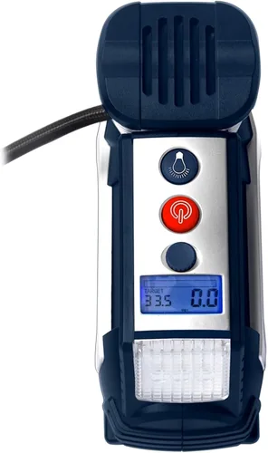 Vista 2 de Campbell Hausfeld AF010400 bomba infladora portátil, 12 voltios, 150 PSI, con luz de seguridad y accesorios