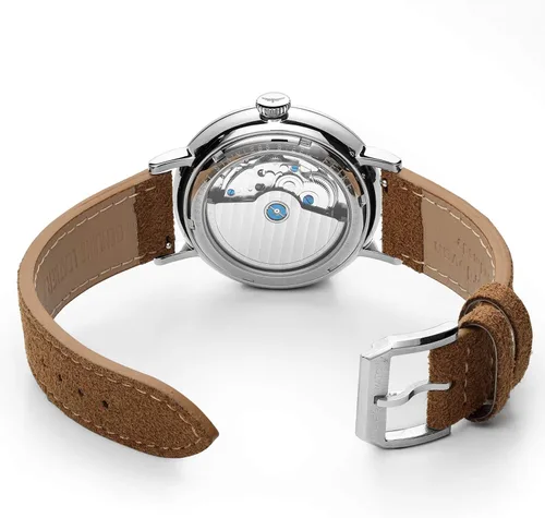 Vista 3 de FEICE Bauhaus - Reloj mecánico automático con espejo abovedado, resistente al agua, de cara grande, para hombre, 1.65 pulgadas (FM202)