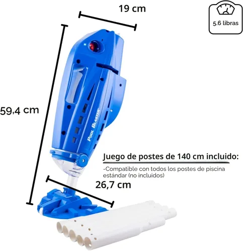 Vista 8 de Pool Blaster Millennium - Aspiradora inalámbrica para piscina, cámara