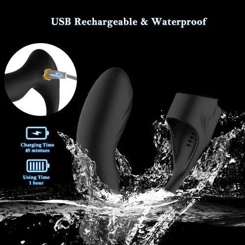 Vista 7 de Blended Climax Masajeador de próstata Vibrador para el pene Masculino Adulto Juguetes Sexuales para Hombres, Control Remoto Vibrador Consolador Anal