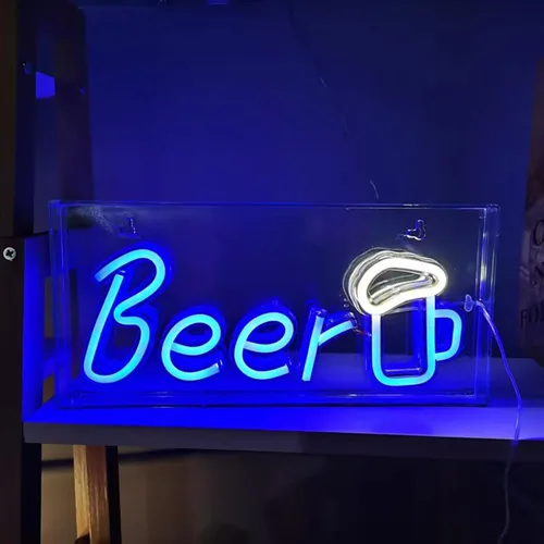 Vista 6 de Letrero de neón de arcoíris para bebé, letrero de neón de bebé estable alimentado por USB, luces de neón arílicas 3D para dormitorio de niños, baby