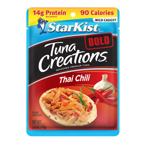 Vista 45 de StarKist Tuna Creations Ginger Sesame - Sabor de jengibre y sésamo para atún 14g Protein Per Serving, Wild Caught, Shelf Stable Seafood, Gluten