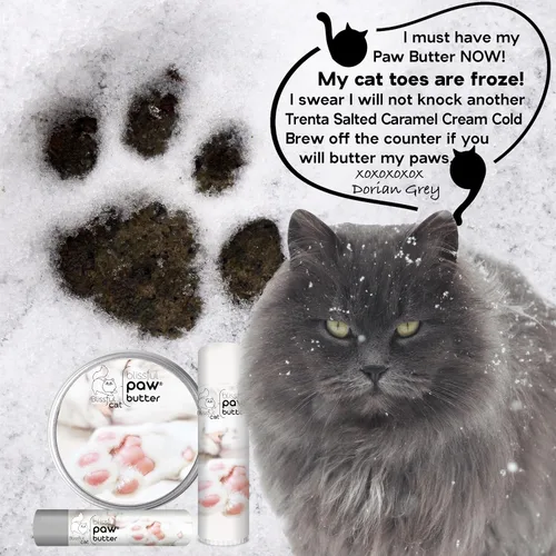 Vista 4 de The Blissful Cat Paw Butter, hidratante para almohadillas secas para patas, suaviza y protege una pata áspera, versátil bálsamo para patas de gato