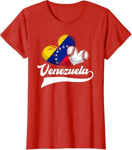 Vista 98 de Camiseta de béisbol venezolana con diseño de corazón y bandera de Venezuela, Negro