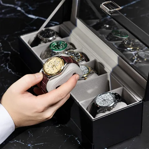 Vista 3 de ProCase Paquete de caja de reloj con joyero de viaje